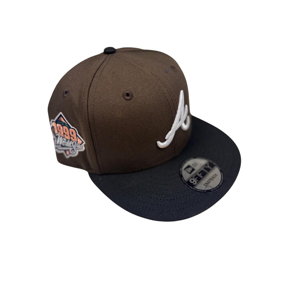 Atlanta Braves 1999 World Series Snapback Hat Mens One Size Brown New Era 9FIFTY